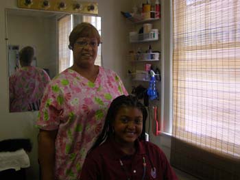 Ms Peaches braided my hair